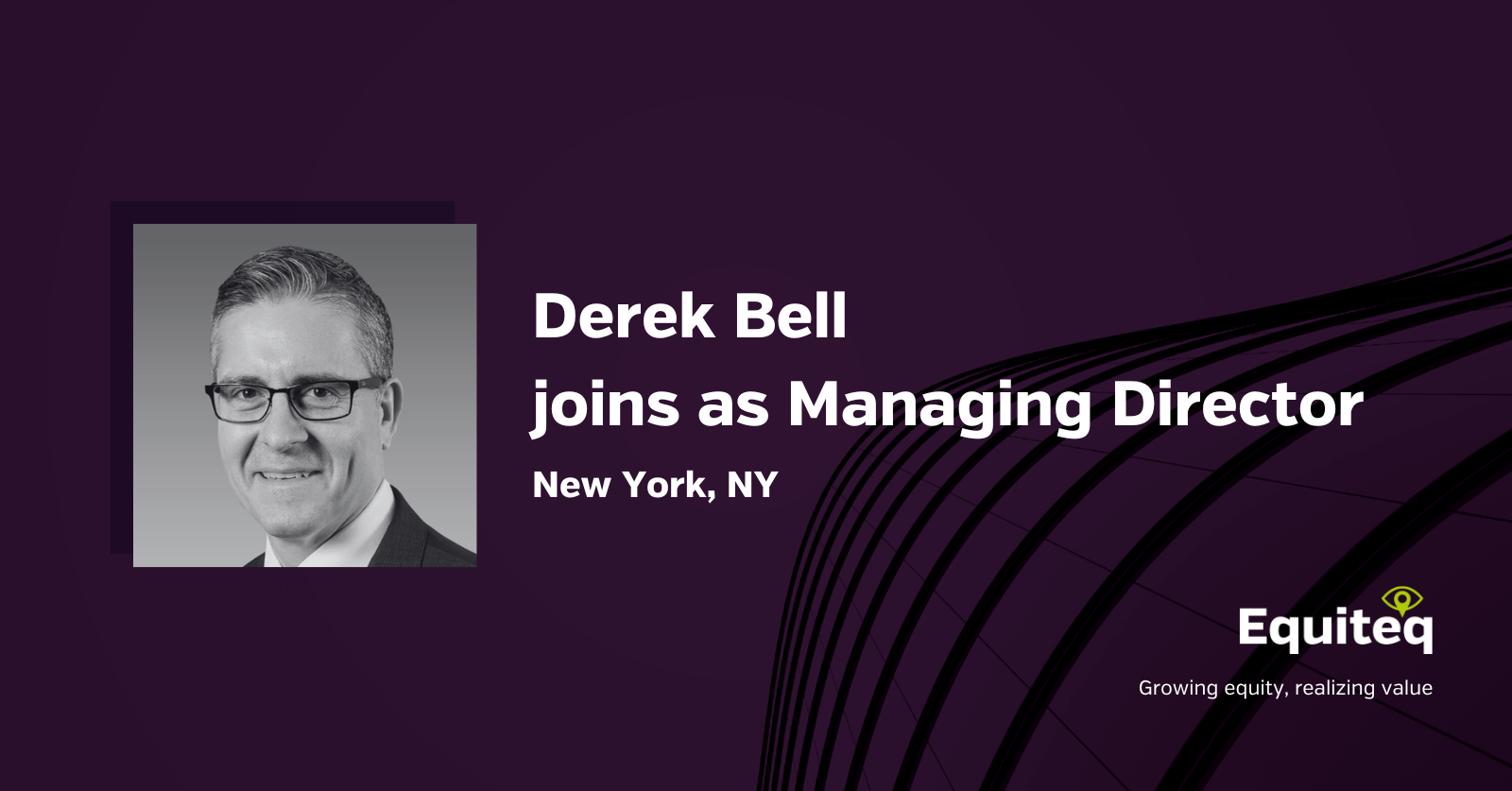Derek Bell joins as MD